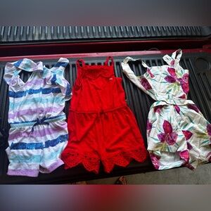 3 Colorful Kids' Romper Set